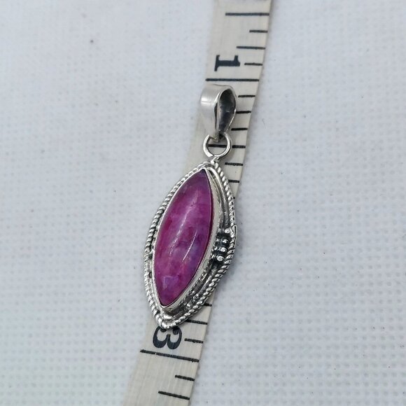Pendant sterling silver pink moonstone - Picture 5 of 5